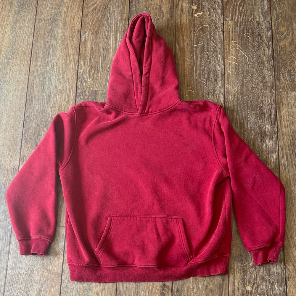 Red Faiable Fashion Distressed Hoodie